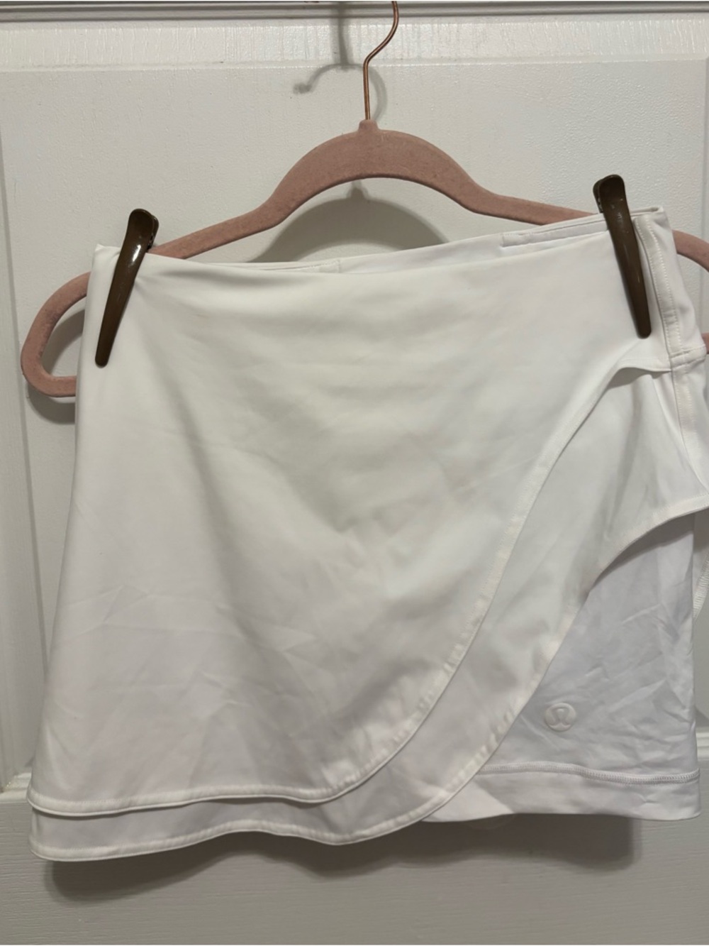 lululemon athletica White Athletic Skort with Overlap Hem
